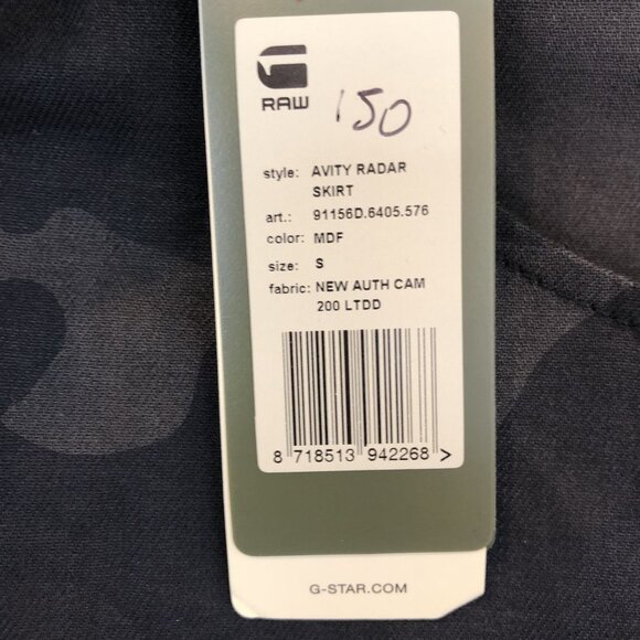 G-STAR RAW Size S Avity Radar Mini Cargo Skirt Camo Pockets - Picture 7 of 9